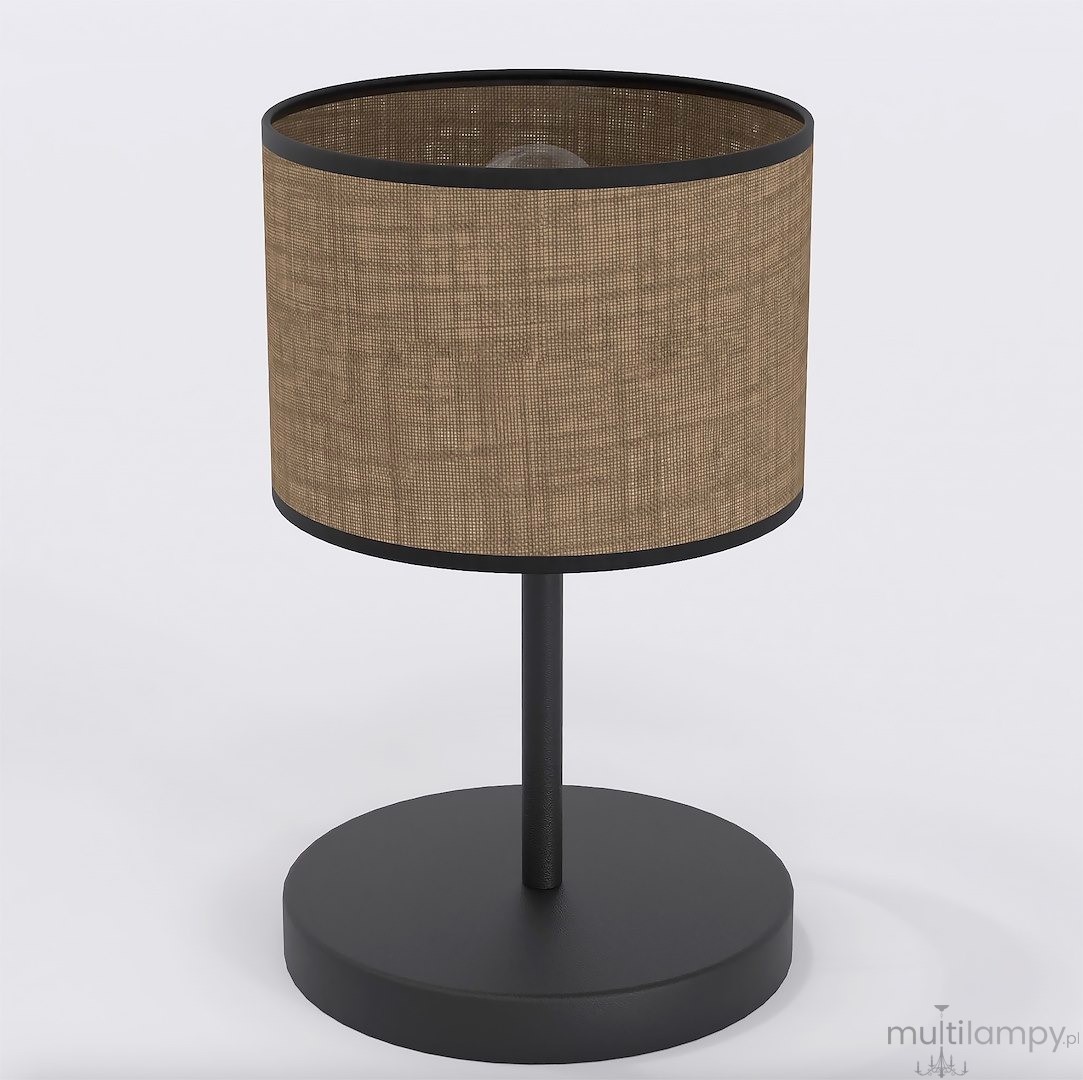 Eco lampka stołowa E27 czarna brązowy 1657/LN1