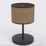 Eco lampka stołowa E27 czarna brązowy 1657/LN1