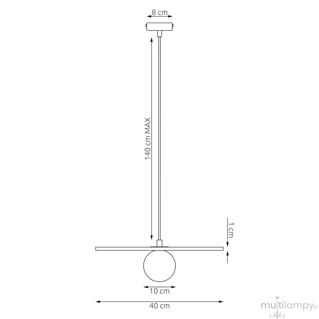 Calma lampa wisząca G9 czarna 1658/1