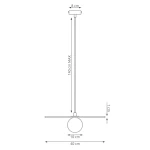 Calma lampa wisząca G9 czarna 1658/1