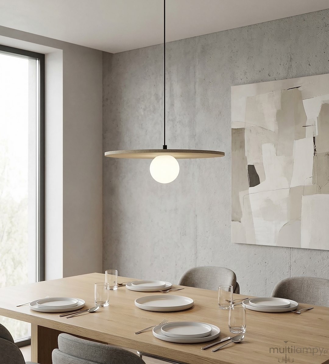 Calma lampa wisząca G9 czarna beżowa 1659/1