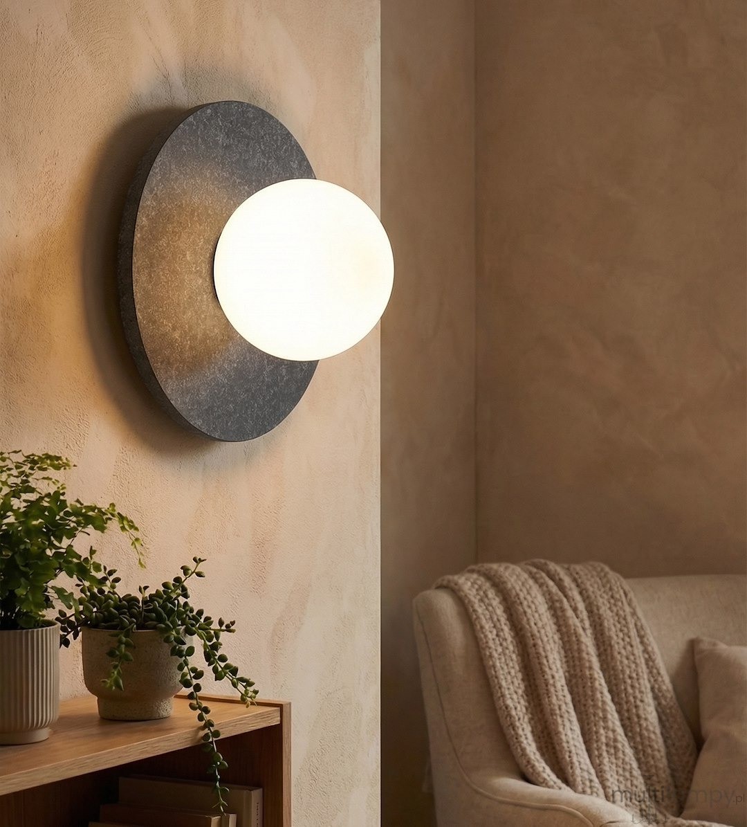 Calma S  kinkiet G9 czarny 1658/K1