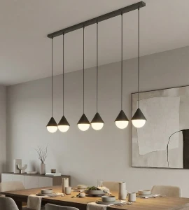 Giro PREM lampa wisząca 6xG9 czarna 1661/4