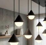 Giro lampa wisząca 9xG9 czarna 1661/9