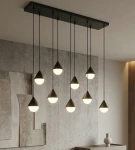 Giro lampa wisząca 9xG9 czarna 1661/9