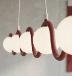 Sinus lampa wisząca 5xG9 burgundy 1666/5