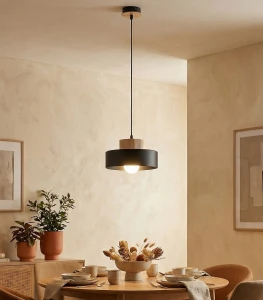 Kivi S lampa wisząca E27 czarna 1667/1S