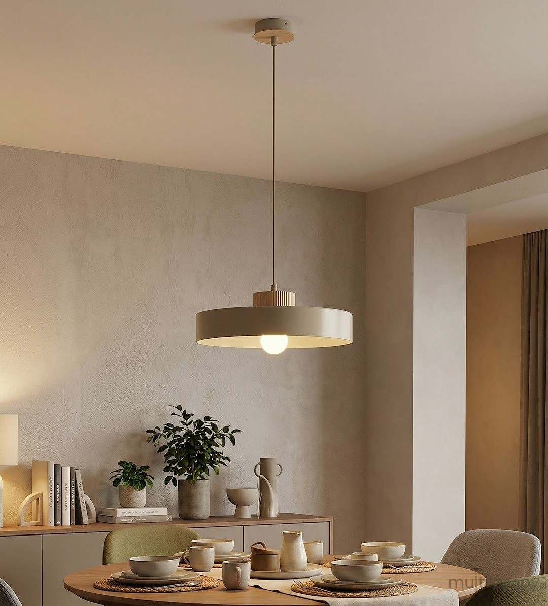 Kivi L lampa wisząca E27 mokka 1668/1L
