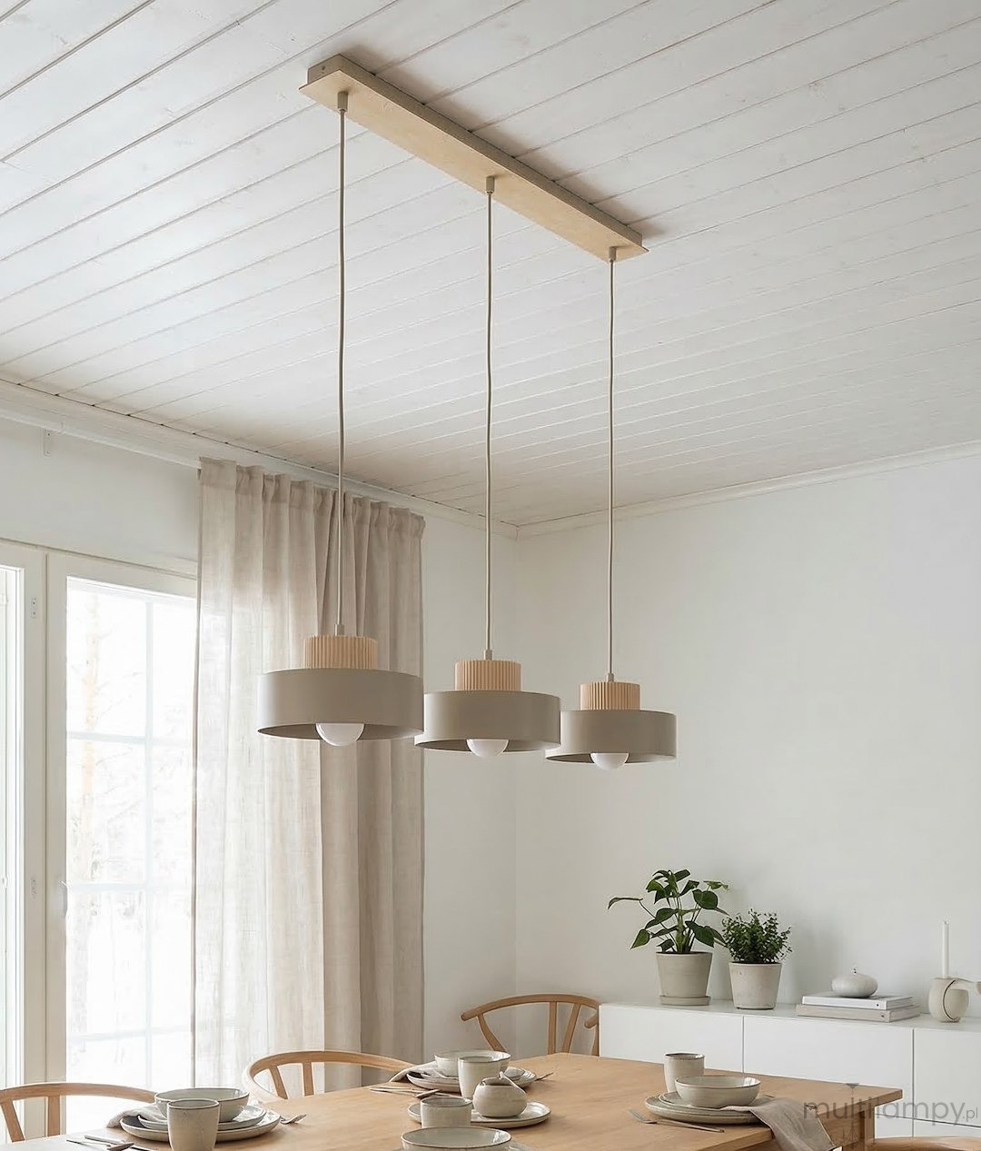 Kivi lampa wisząca 3xE27 mokka 1668/3