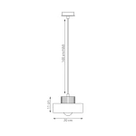 Kivi S lampa wisząca E27 biała 1669/1S