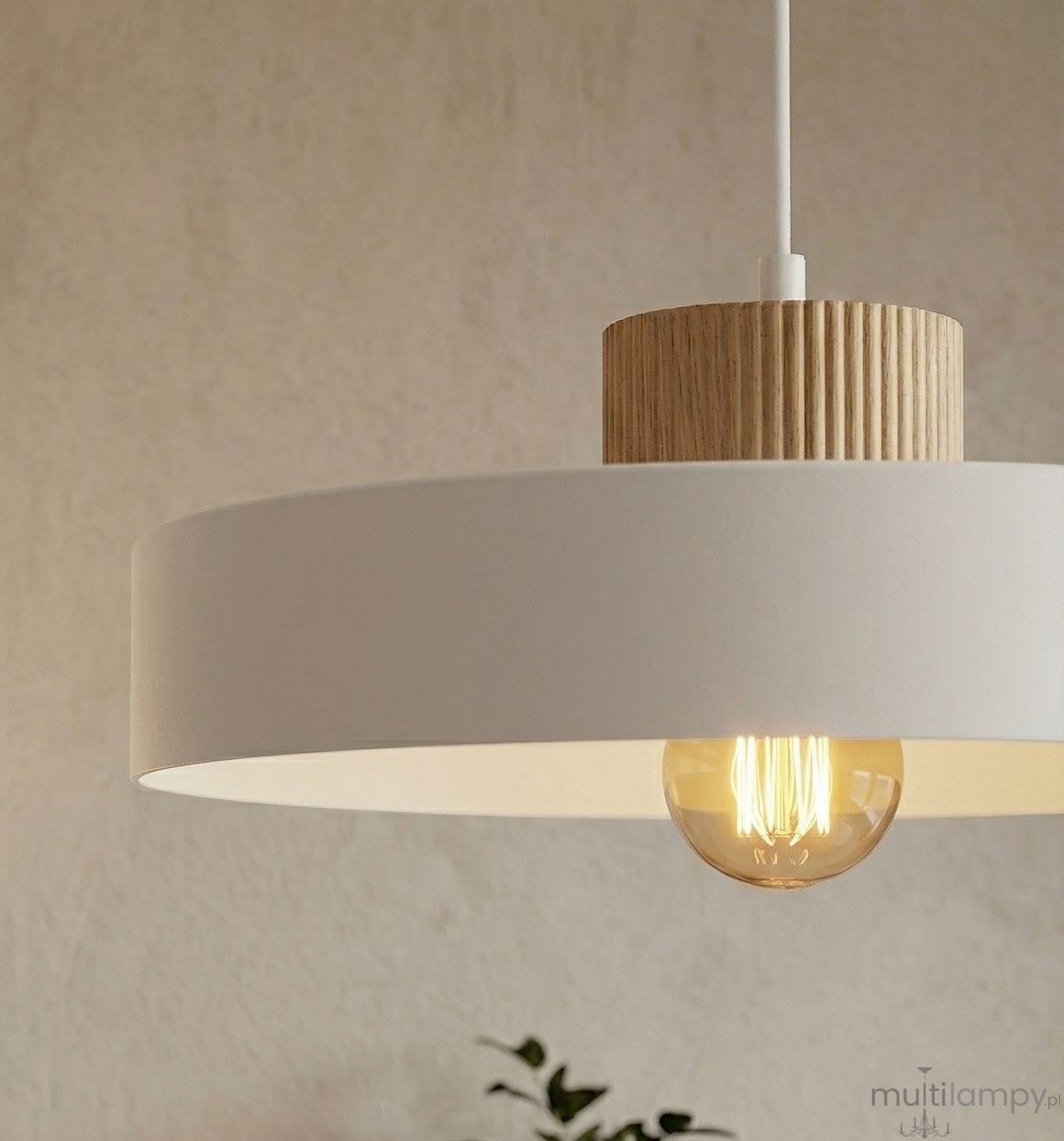 Kivi L lampa wisząca E27 biała 1669/1L