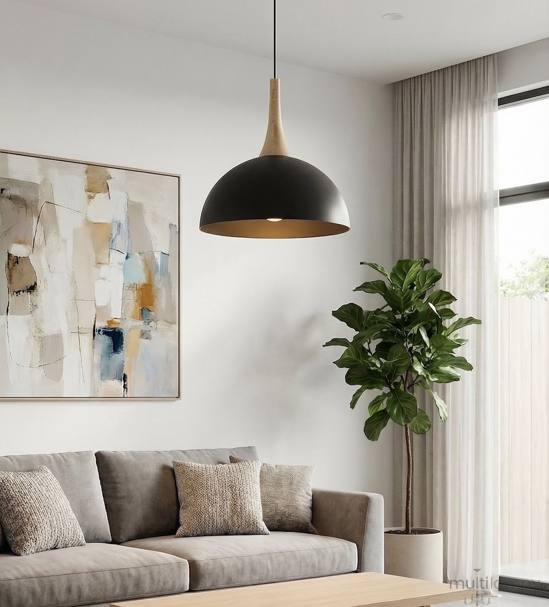 Nautica S lampa wisząca GX53 czarna 1670/1S