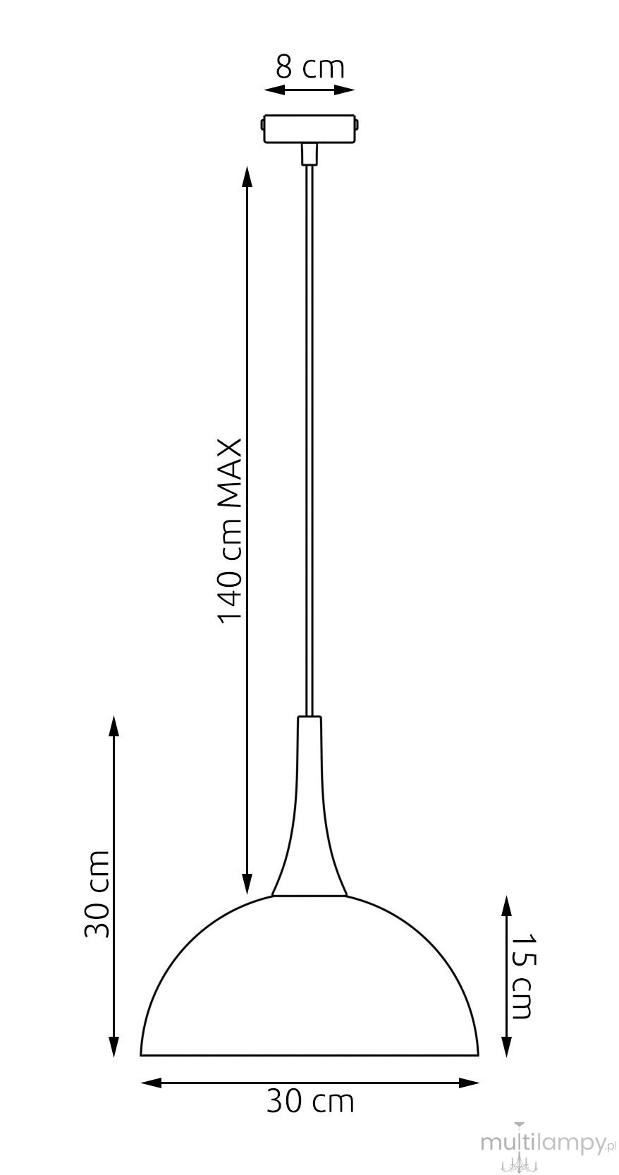 Nautica S lampa wisząca GX53 biała 1671/1S