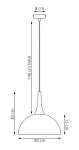 Nautica S lampa wisząca GX53 mokka 1672/1S