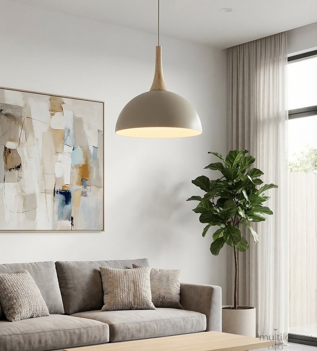Nautica S lampa wisząca GX53 mokka 1672/1S