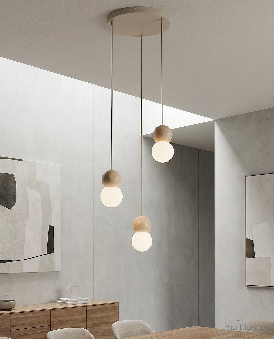 Loop lampa wisząca 3xG9 mokka 1673/3