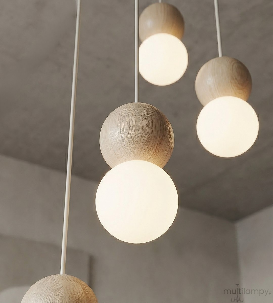 Loop lampa wisząca 4xG9 mokka 1673/4