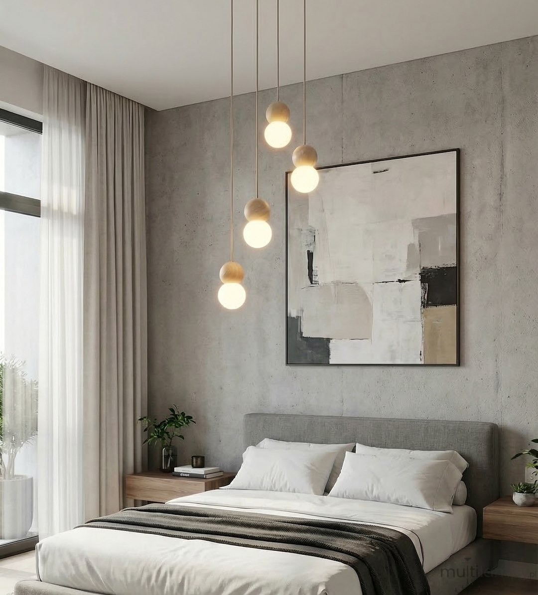 Loop lampa wisząca 4xG9 mokka 1673/4