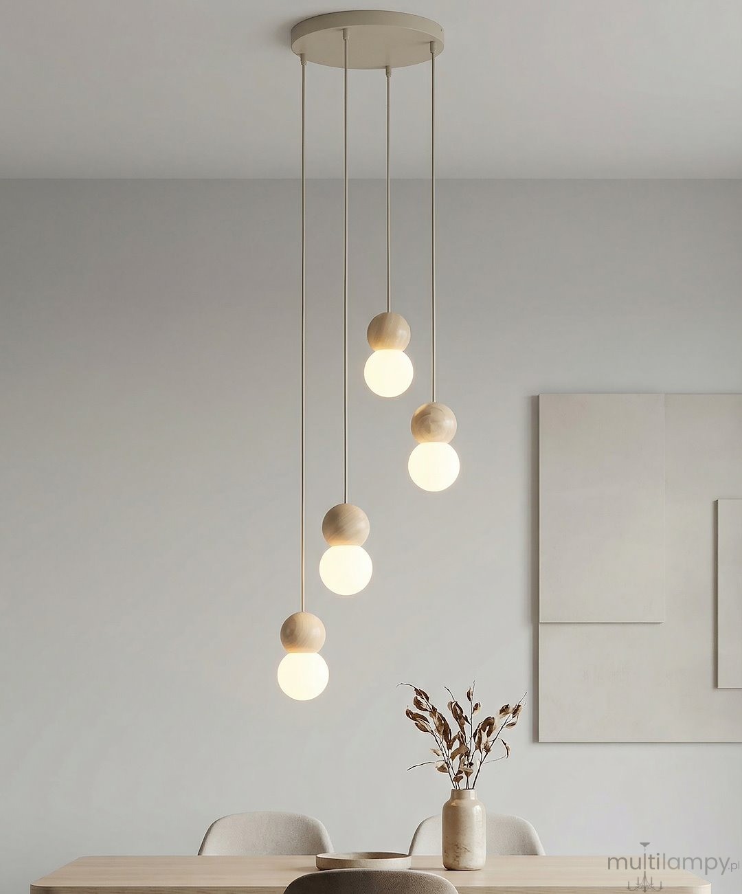Loop lampa wisząca 4xG9 mokka 1673/4