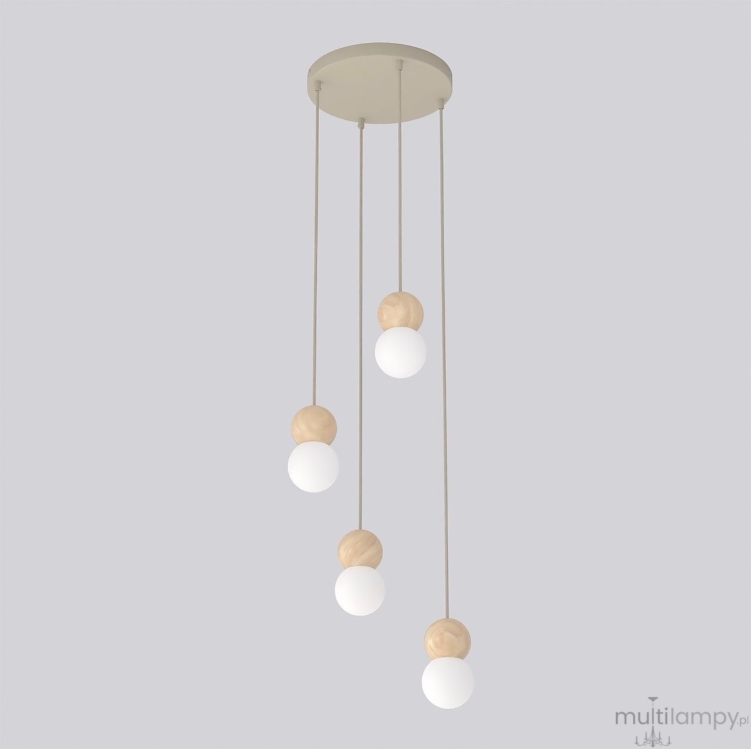 Loop lampa wisząca 4xG9 mokka 1673/4