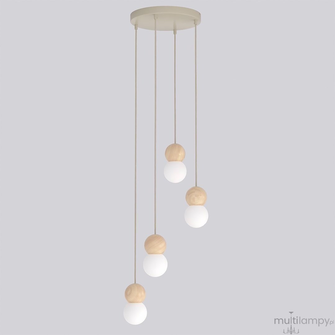 Loop lampa wisząca 4xG9 mokka 1673/4