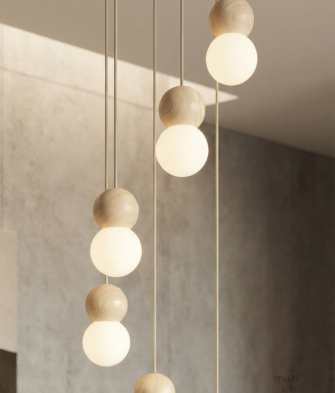 Loop lampa wisząca 6xG9 mokka 1673/6