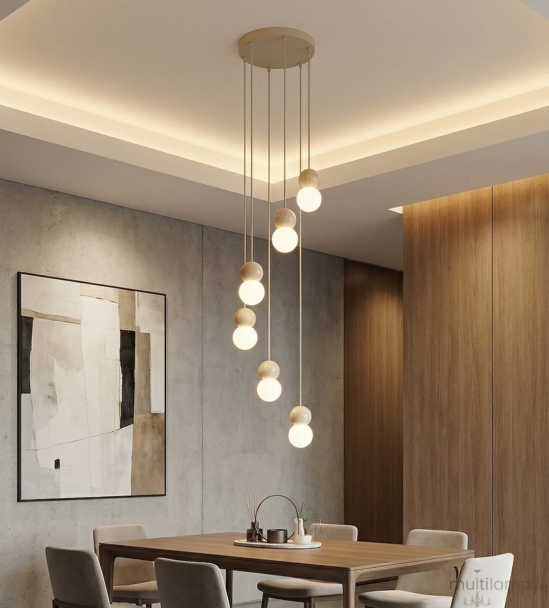 Loop lampa wisząca 6xG9 mokka 1673/6