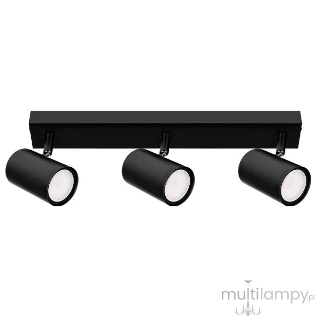 Richi lampa sufitowa spot 3xGU10 czarna