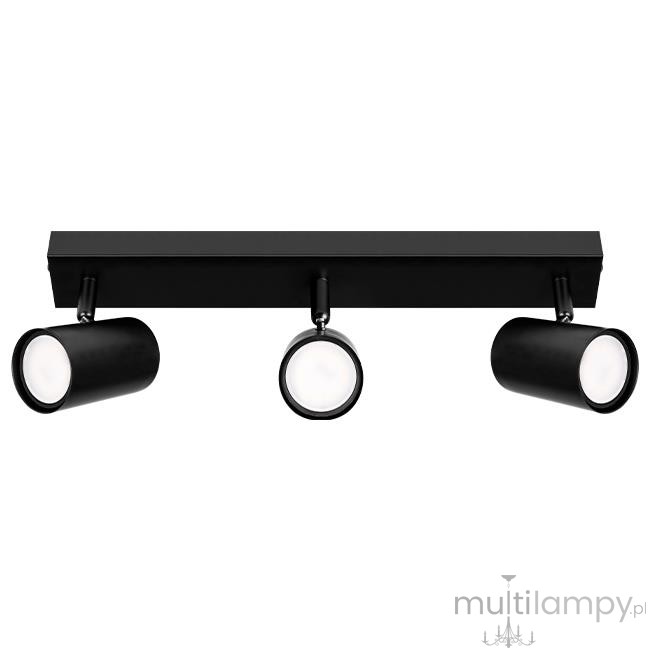 Richi lampa sufitowa spot 3xGU10 czarna