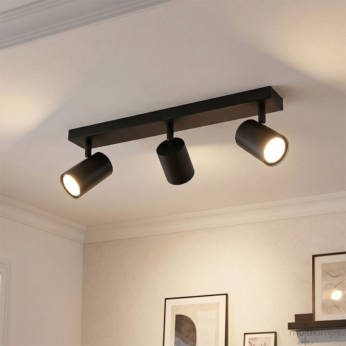 Richi lampa sufitowa spot 3xGU10 czarna