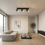 Richi lampa sufitowa spot 3xGU10 czarna