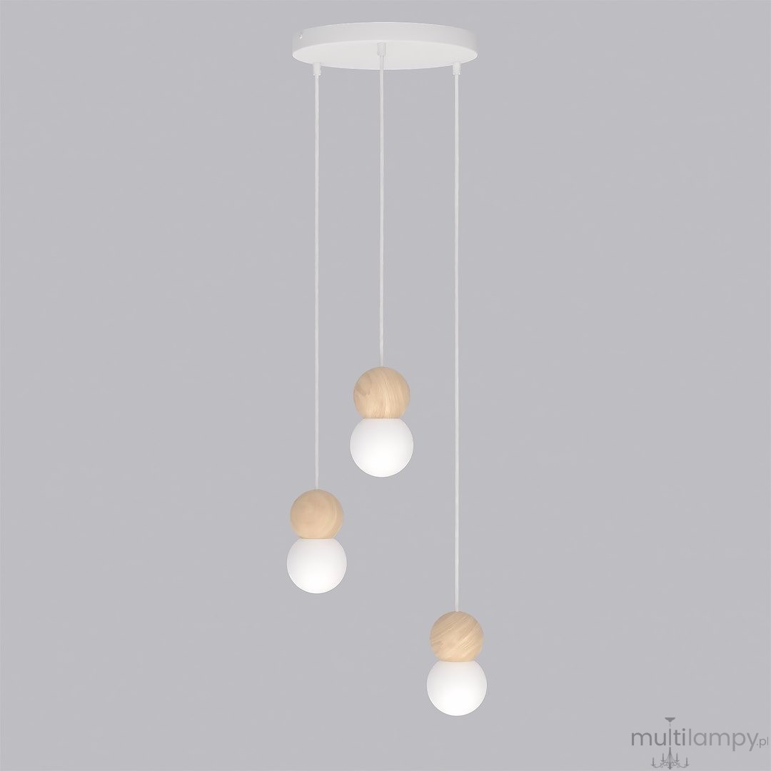 Loop lampa wisząca 3xG9 biała 1674/3