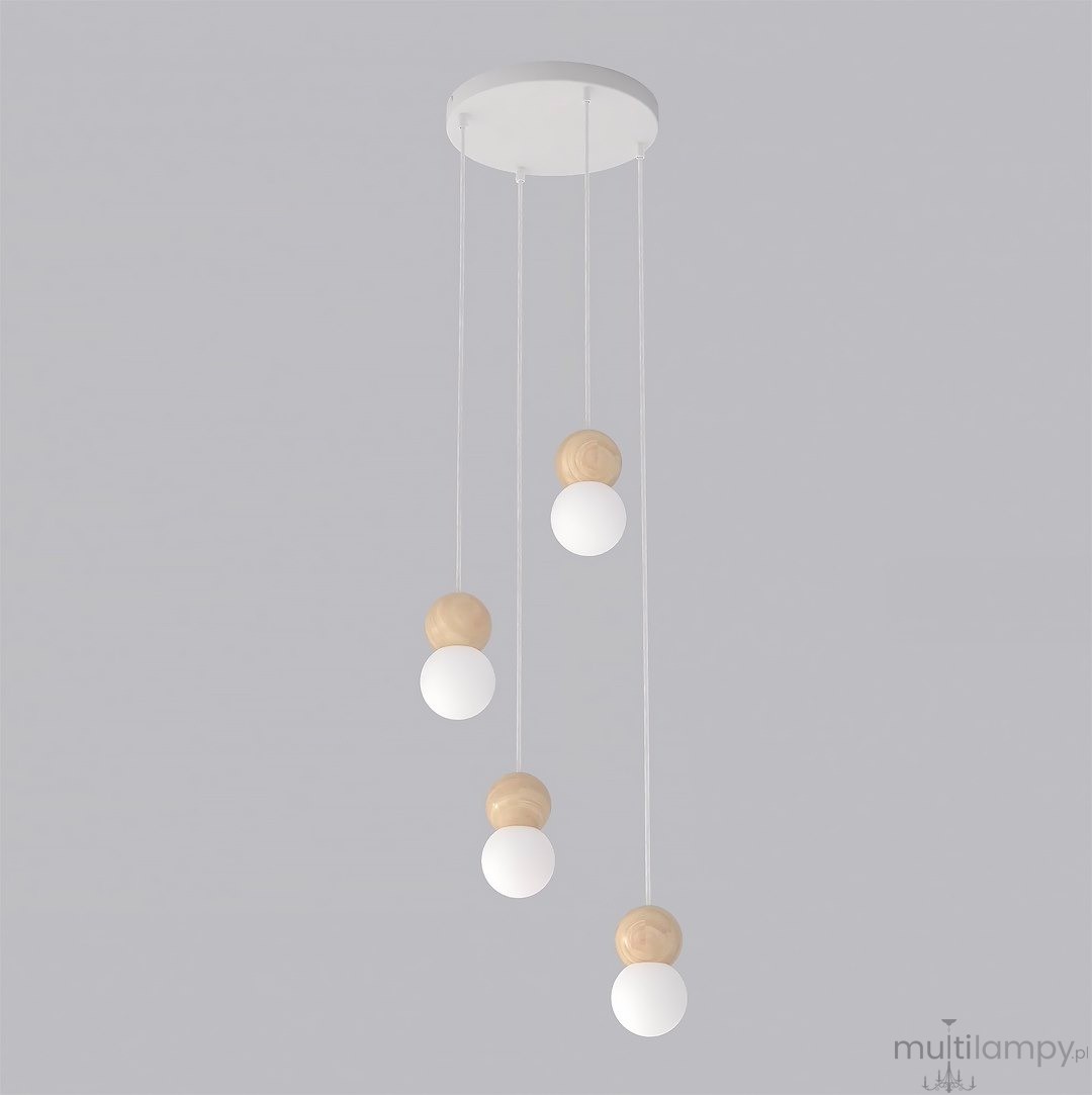 Loop lampa wisząca 4xG9 biała 1674/4