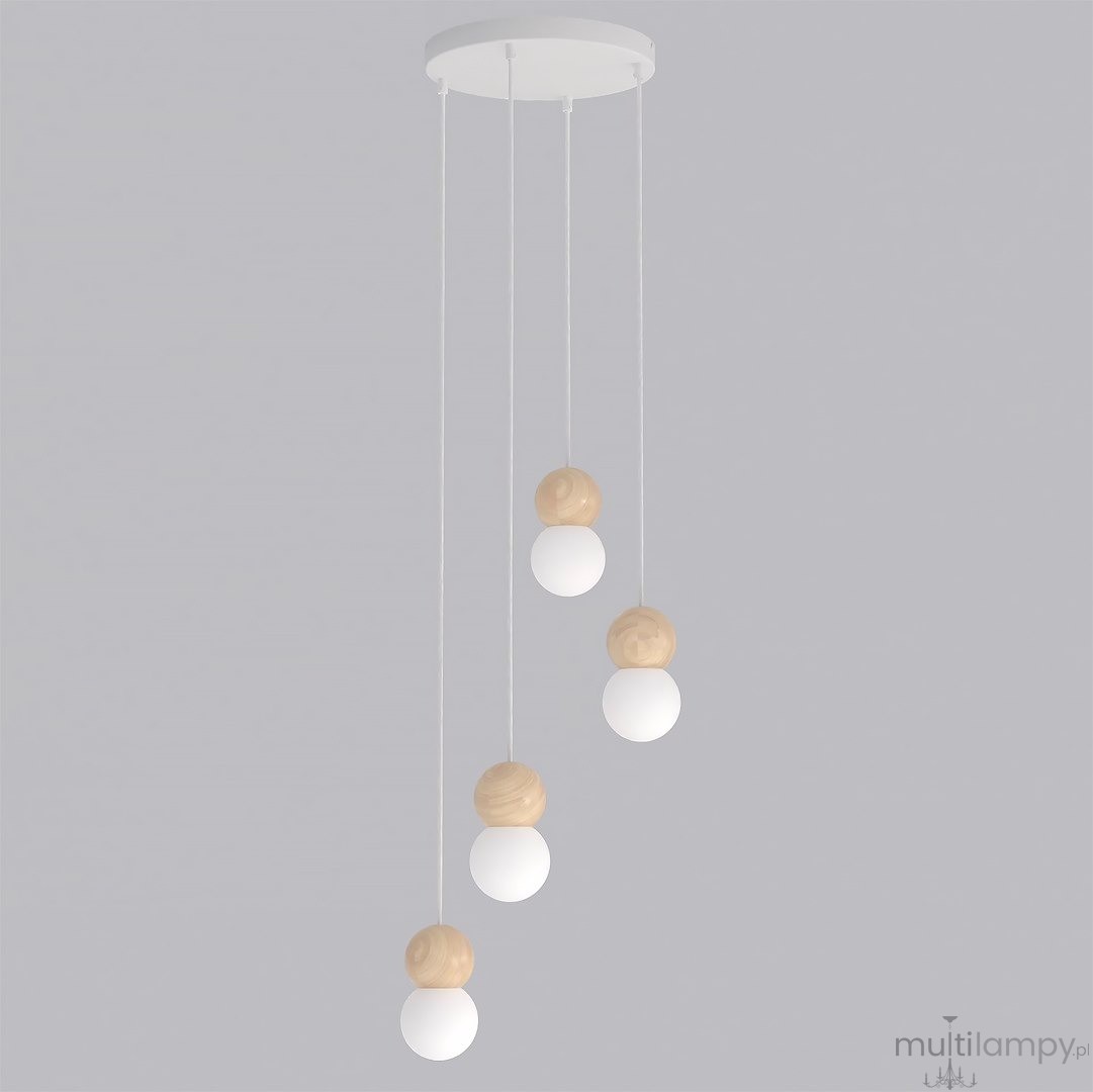 Loop lampa wisząca 4xG9 biała 1674/4