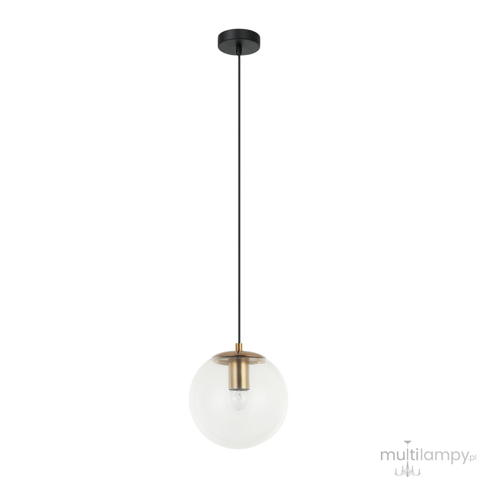 Sarpo lampa wisząca 1xE27 mosiądz PND-58867-1S-BK-BRO