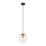 Sarpo lampa wisząca 1xE27 mosiądz PND-58867-1S-BK-BRO