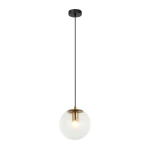 Sarpo lampa wisząca 1xE27 mosiądz PND-58867-1S-BK-BRO