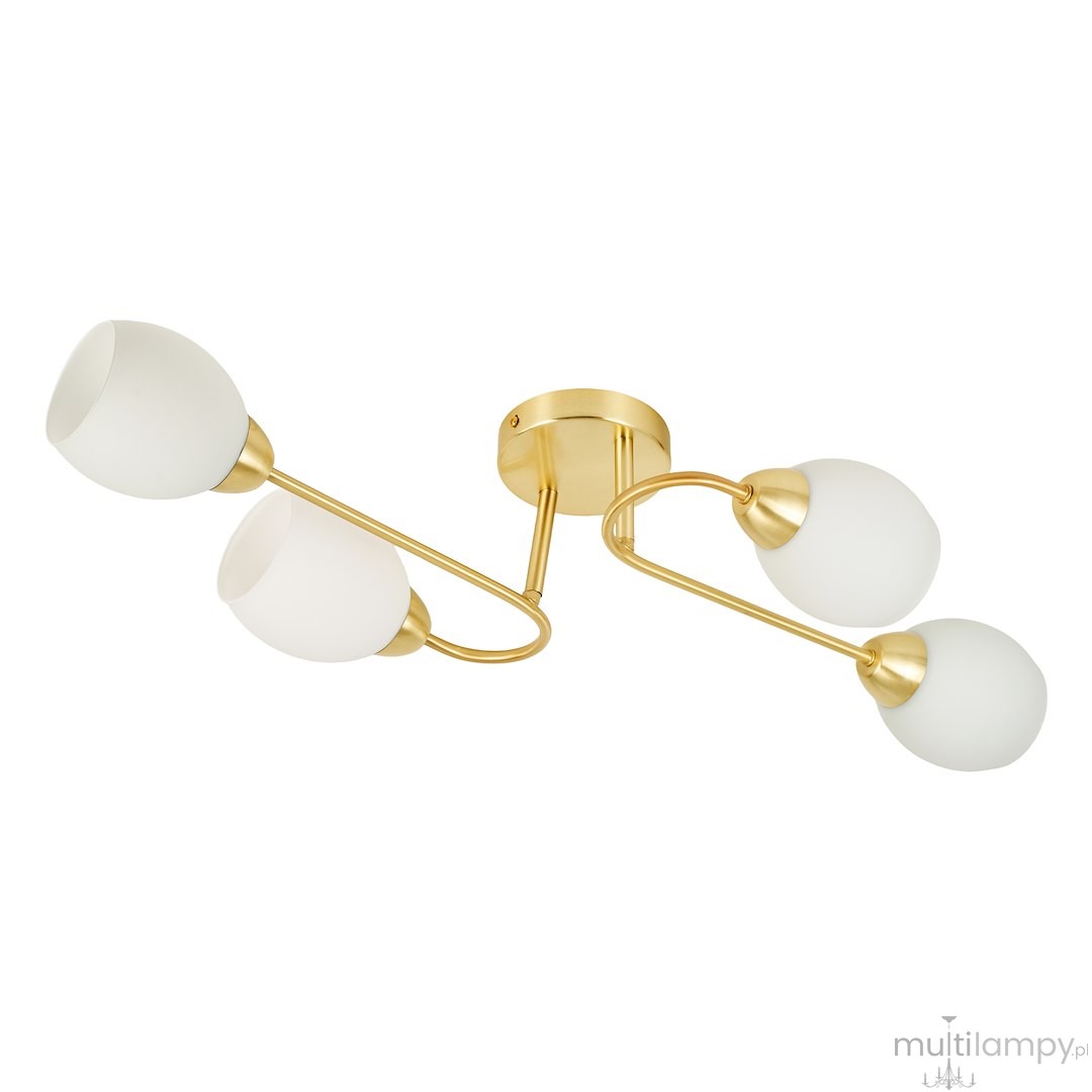 King lampa sufitowa 4xE27 złota ML2757