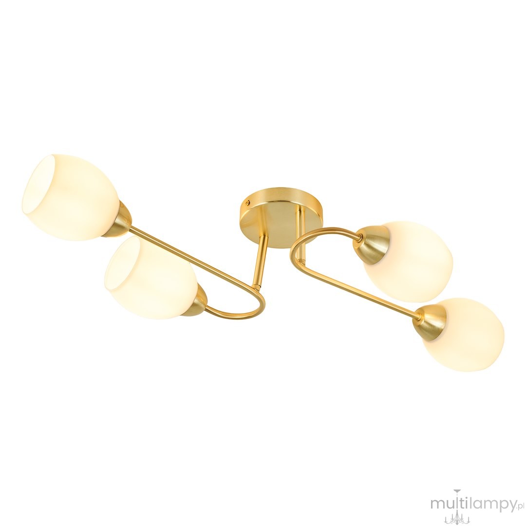 King lampa sufitowa 4xE27 złota ML2757