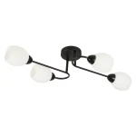King lampa sufitowa 4xE27 czarna ML2755