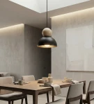 Kaki S lampa wisząca E27 czarna 1676/1S