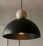Kaki M lampa wisząca E27 czarna 1676/1M