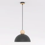 Kaki M lampa wisząca E27 czarna 1676/1M
