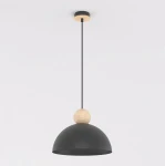 Kaki M lampa wisząca E27 czarna 1676/1M