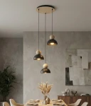 Kaki PREM lampa wisząca 3xE27 czarna 1676/3PREM