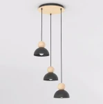 Kaki PREM lampa wisząca 3xE27 czarna 1676/3PREM