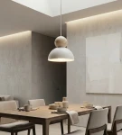 Kaki S lampa wisząca E27 biała 1677/1S