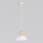 Kaki S lampa wisząca E27 biała 1677/1S