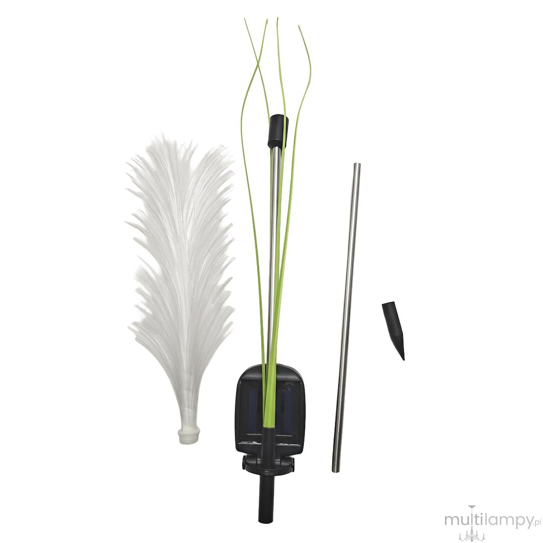 Fiber lampa solarna ogrodowa wbijana H80 LED EKO2498