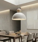 Kaki M lampa wisząca E27 biała 1677/1M